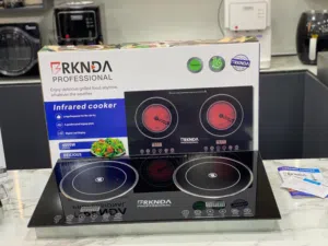 طباخ غاز كهربا غطاس ماركة بي ناشونال