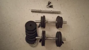 Kit haltères 23 kg + 3 barres – Bon état