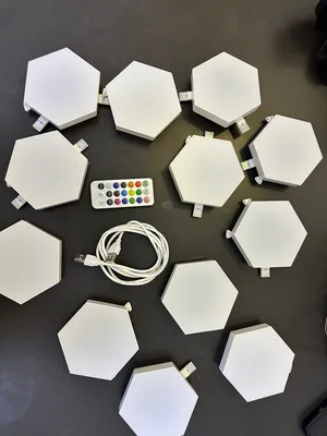 RGB hexagon LED wall light panels