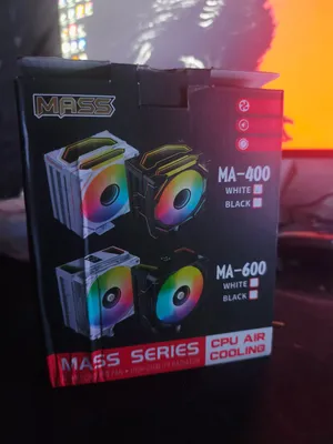 تبريد هوائي احترافي للمعالج MASS MA-400 (اللون الأبيض المميز)