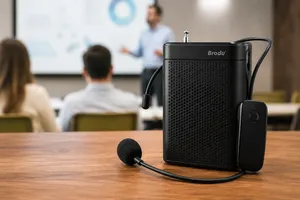 مكبر صوت Brodu BTS-1383 - مايكروفون لاسلكي - بلوتوث 5.1 - FM - USB/TF - بطارية 1200mAh
