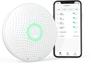 جهاز Airthings Wave Plus الذكي لمراقبة جودة الهواء الداخلي والكشف عن الغازات الضارة