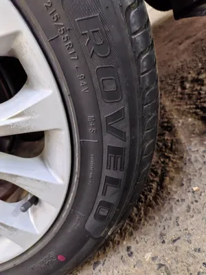 4 Tyres for sale 215 55 17, very less used