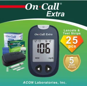 جهاز فحص السكر في الدم On Call Extra جهاز فحص السكري blood glucose meter