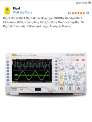 Rigol Digital Oscilloscope 300Mhz Bandwidth,2 Channels,2G