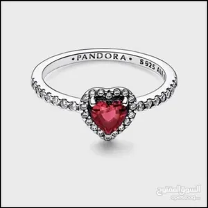 Pandora Elevated Red Heart Ring - Size 50