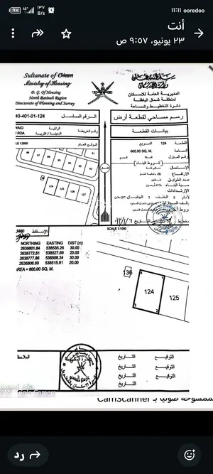 أرض سكنية للبيع