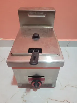 مقلاة عميقة تجارية تعمل بالغاز وتوضع على سطح العمل stainless steel commercial countertop gas deep fr
