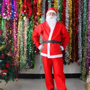 بدلة سانتا كلوز رجالي فاخرة مستورد Santa Claus Christmas clothes for men