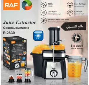 عصارة ومحضرة طعام 4 في 1 ماركة RAF كفالة لمدة سنه