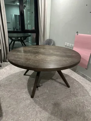 Large Round Wooden Dining Table — 150cm Diameter