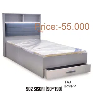 سرير خشبي مفرد جديد تمامًا مقاس 90 × 190 Brand New Single Wooden Bed 90x190