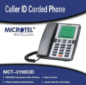تلفون ثابت MICROTEL اصلي ( يستخدم في المحلات التجارية )
