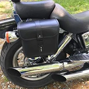 حقائب جانبية جلد (Saddlebags) للدراجات والسكوترات - بحالة الوكالة