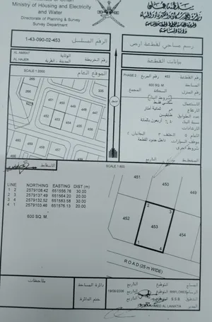 للبيع ارض سكنية