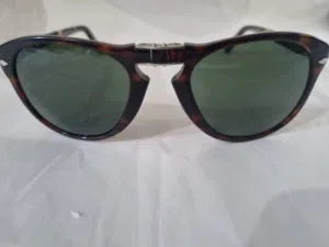 Iconic Persol 714 Folding Sunglasses – Havana Crystal Green (Size 54)