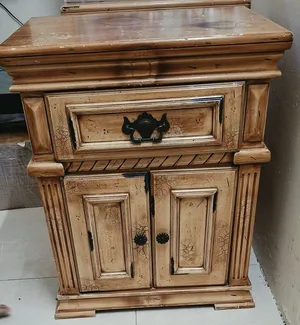side table solid wood heavy 5/-