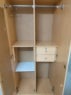 2 door cupboard white cream colour and very light weight