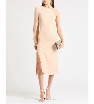 Size S Forte_Forte One-Shoulder Silk-Blend Dress
