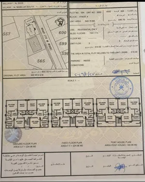 للبيع بناية سكنية مكونة من6 شقق ف المعبيلة الجنوبية جنب مسقط ميجا مول مؤجرة بالكامل