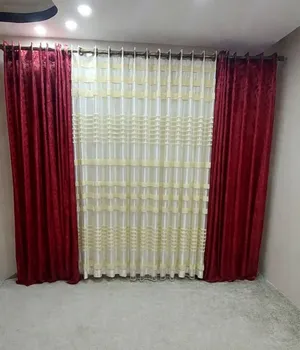 ستائر معلقة مع جسور