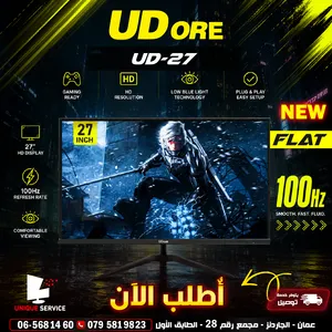 شاشات / شاشه جيمنغ يودور 24 انش منحنية UDORE UD-27 100Hz Monitor ips / HDMI, VGA & DC / FHD