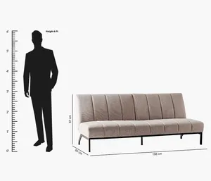 . 3-Seater Sofa Bed + Ottoman
