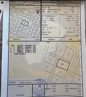ارض سكني في مصيره