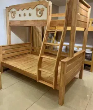 سرير خشبي بطابقين للأطفال Children Wooden Bunk Bed