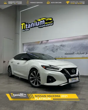 نيسان مكسيما بلاتينيوم موديل 2021 مع ضمان سنه