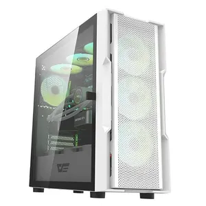 Darkflash DK431 Gaming Case White 4 ARGB Fans Mobo Synd