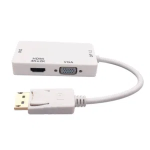 DP to HDMI + VGA + DVI converter تحويلة