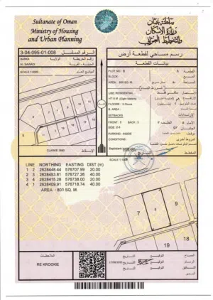 ولابة بركاء السوادي على البحر مباشره مساحه 800 متر توفر جميع الخدمات بسعر مميز - انا المالك