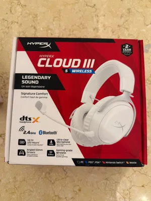 سماعة HyperX Cloud III S Wireless – أبيض