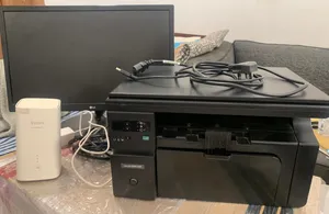 Lg lcd monitor good working selling due to sold the shop Hp all in one printer working router Huwaie