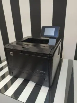 Hp laserjet 401 dw طابعة ليزرية مستعملة واي فاي للطباعة مباشرة من الموبايل مصممة لطباعة الكميات