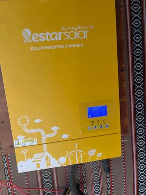 منظومة طاقة شمسية متكاملة (ألواح Apollo 370W + إنفرتر Restar Solar) بحالة ممتازة