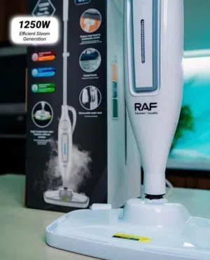 مع RAF Steam Mop، خلي بيتك يلمع بلمسة واحدة! مثالية لتنظيف عميق بدون عناء، بتقنية البخار القوي والتع