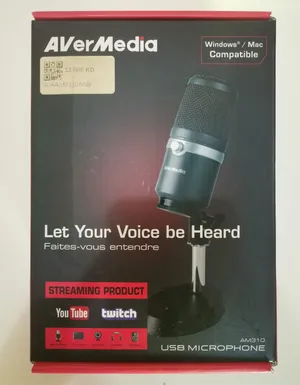 مايكروفون AverMedia AM310 مثل الجديد بالكرتون