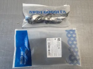 Swimming cap and goggles