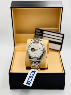 Seiko Presage Automatic Open Heart Men's Stainless Steel Watch – Black Dial