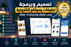 تصميم وبرمجة تطبيقات ومواقع إلكترونية حسب طلبك حوّل فكرتك إلى مشروع حقيقي