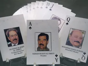 مجموعة كروت صدام حسين (Most Wanted) + كروت حرب الخليج Desert Storm