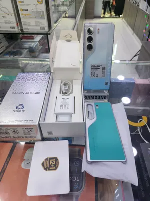 مشغل ايام الحديث وصل CAMON 40 PRO 4G معه كامل اغراضو جيجا 256 رام 24 متوفر توصيل