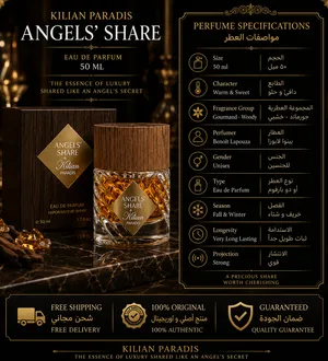 Kilian Angels’ Share 50ml orginal كيليان أنجلز شير اصل اوجینال ضمانت