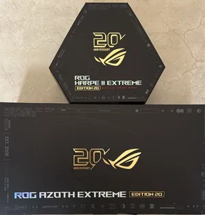 ماوس و كيبورد نسخة 20 سنه جديده مب مستعمله Rog 20th anniversary mouse   and keyboard brand new