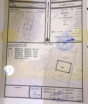 Residential Land for Sale in Al Batinah Barka