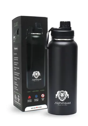 Gym bottle SEO & Keyword Rich): AlphaSquad 40oz / 1200ml Vacuum Insulated