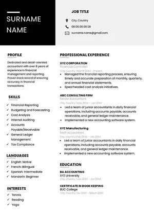 متاح عمل CV احترافي