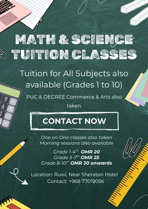 All subjects Tuitions available